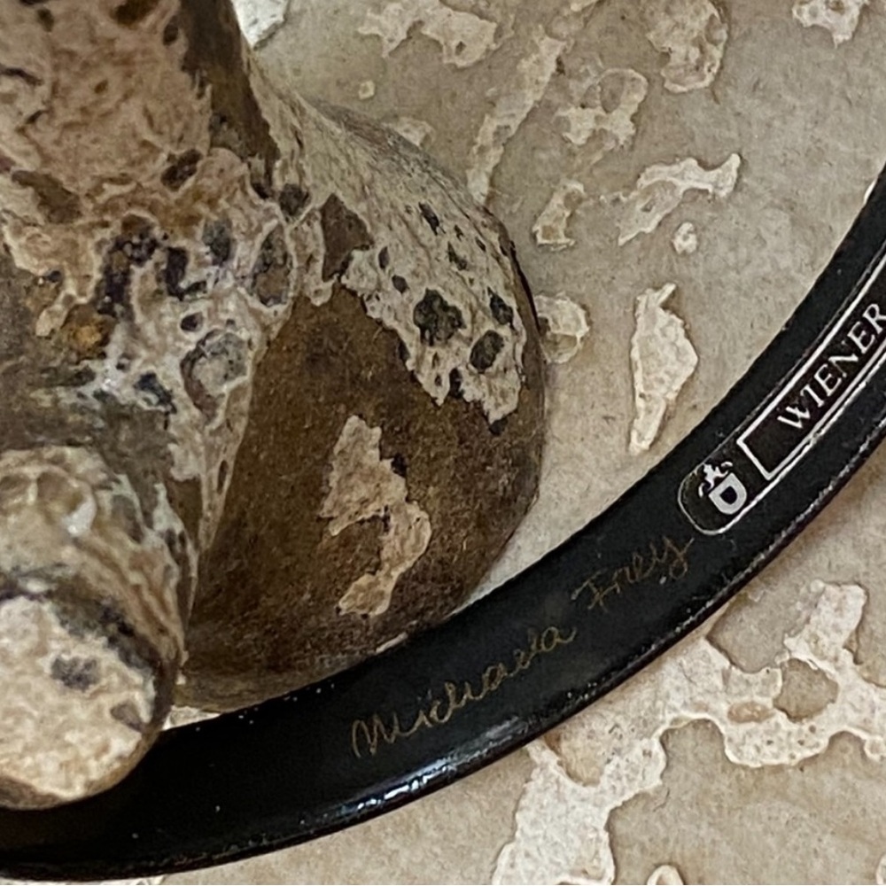 Michaela Frey Original Signed Cloisonné Bangle Bracelet & Brooch - Picture 8 of 14